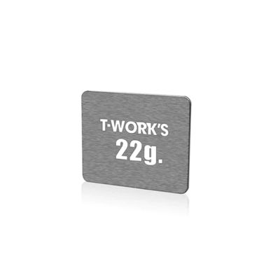 T-Works Adhesive Type 22g Tungsten Balance Weight 26x31x1.4mm