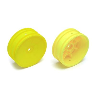 Team Associated Buggy Front Hex Wheels, yellow