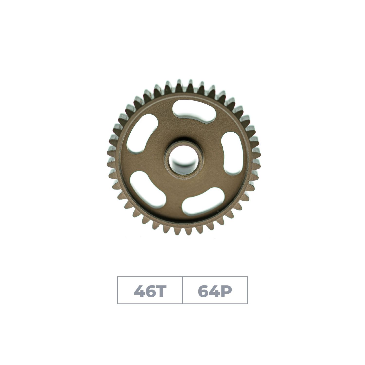 Hiro Seiko DP64-46T Hard Coated Alum. Pinion Gear (MoS2) main product photo